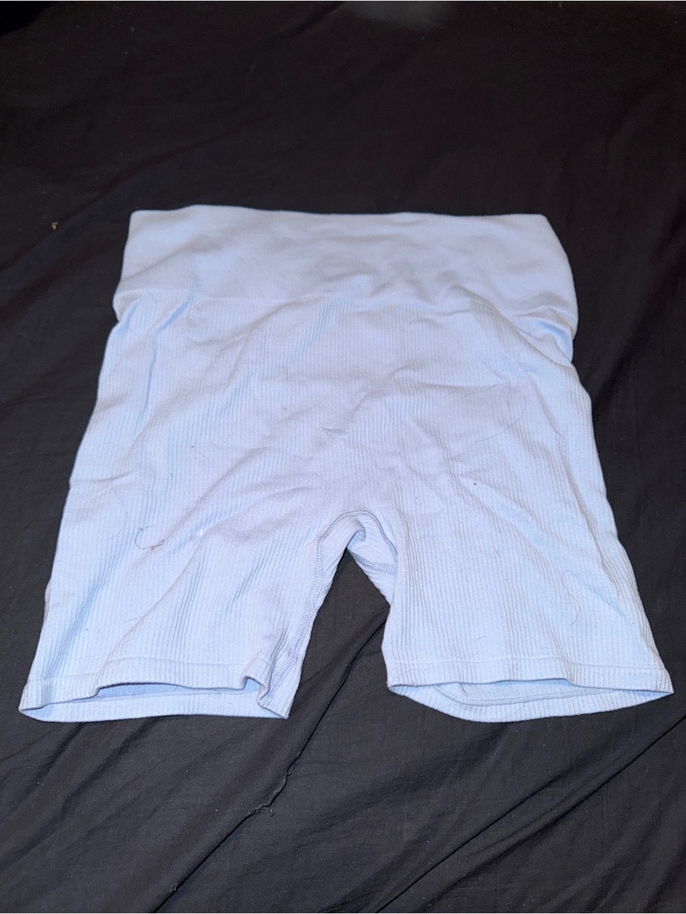 No Boundaries Light Blue Ribbed Athletic Bike Shorts